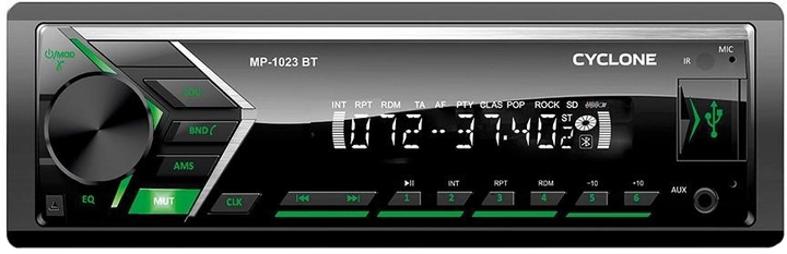 Автомагнитола 1Din Cyclone MP-1023G BA (НФ-00000207)