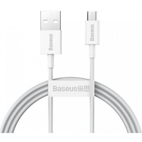 Кабель BASEUS Superior Series Fast Charging Data Cable USB to Micro USB 2A 1 м White (CAMYS-02) Кабель BASEUS Superior Series Fast Charging Data Cable USB to Micro USB 2A 1 м White (CAMYS-02)