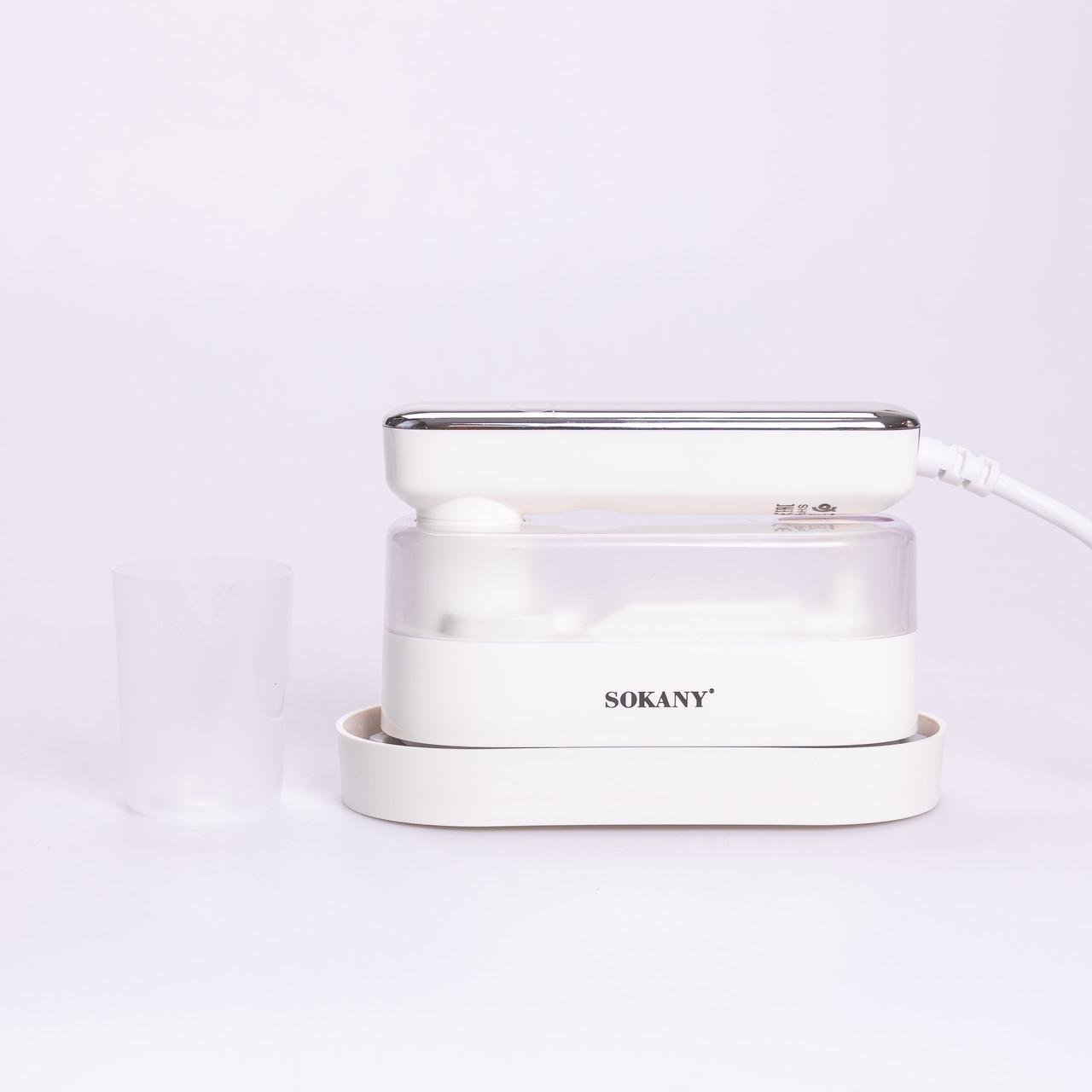 Утюг дорожный Sokany SK-11045 с парогенератором 1200 Вт Белый (7907) - фото 5