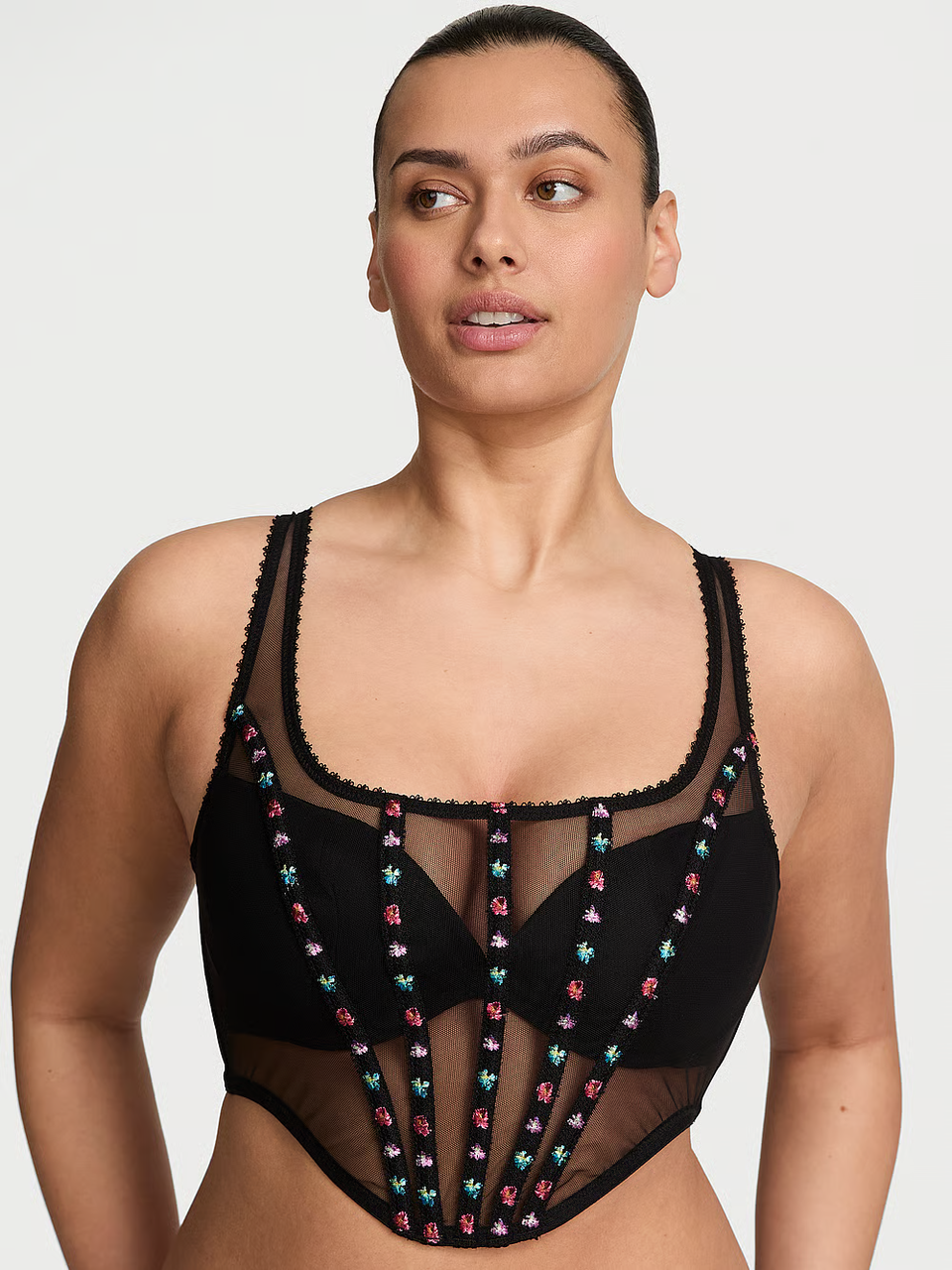 Корсет женский Victoria's Secret Dark Blossom Embroidery Corset Top L Черный (28785676234) Корсет женский Victoria's Secret Dark Blossom Embroidery Corset Top L Черный (28785676234)