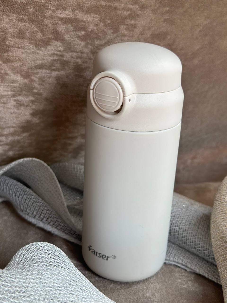 Термос Happy Life Raiser YLS80158RM с крышкой флип топ на кнопке 280 мл Молочный (20066650)