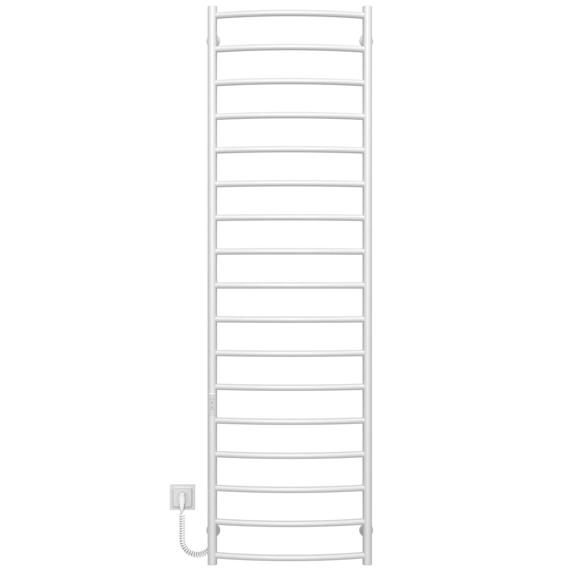 Полотенцесушитель электрический Deffi Классик П17 WD03 левое подключение нержавеющая сталь 500х1800 мм Белый (C.DK.180.50.17.E.W.L.3)
