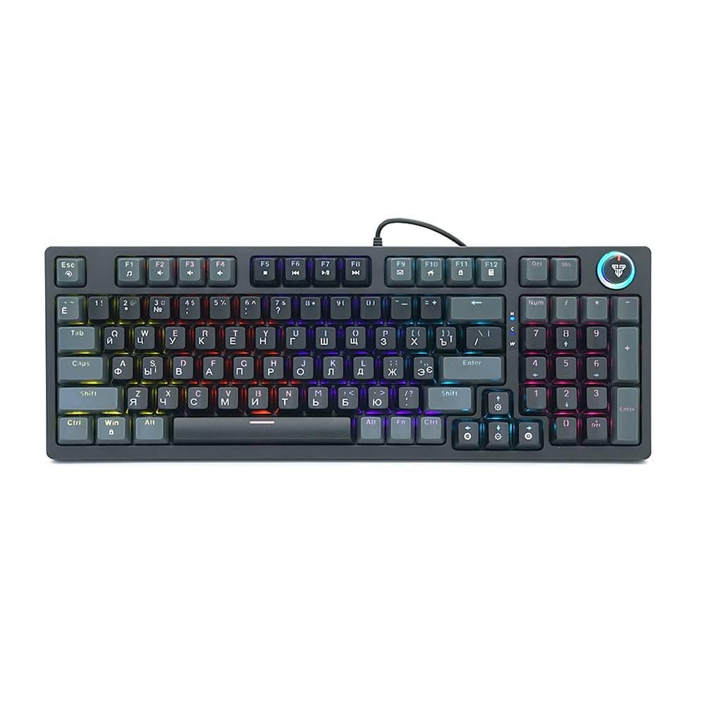 Клавіатура USB Fantech ATOM96 MK890 Eng/Укр/Рус Black red switch (41289)