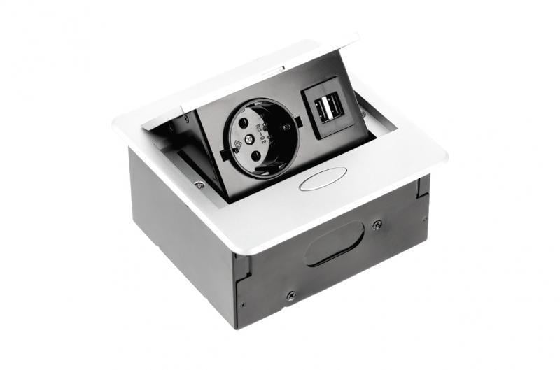 Настольный удлинитель для розеток GTV встроенный AVARO Белый (011224)