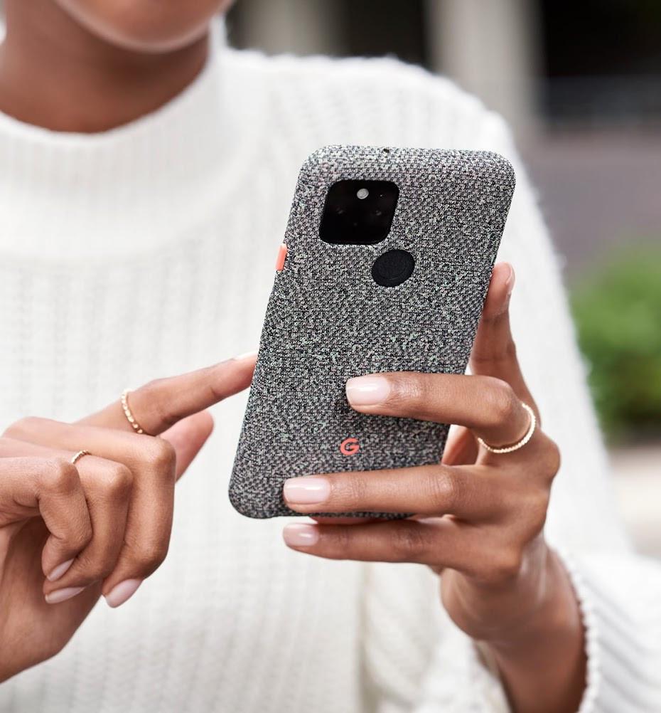 Оригинальный чехол Google Pixel 5 Static Gray (серий) - фото 7