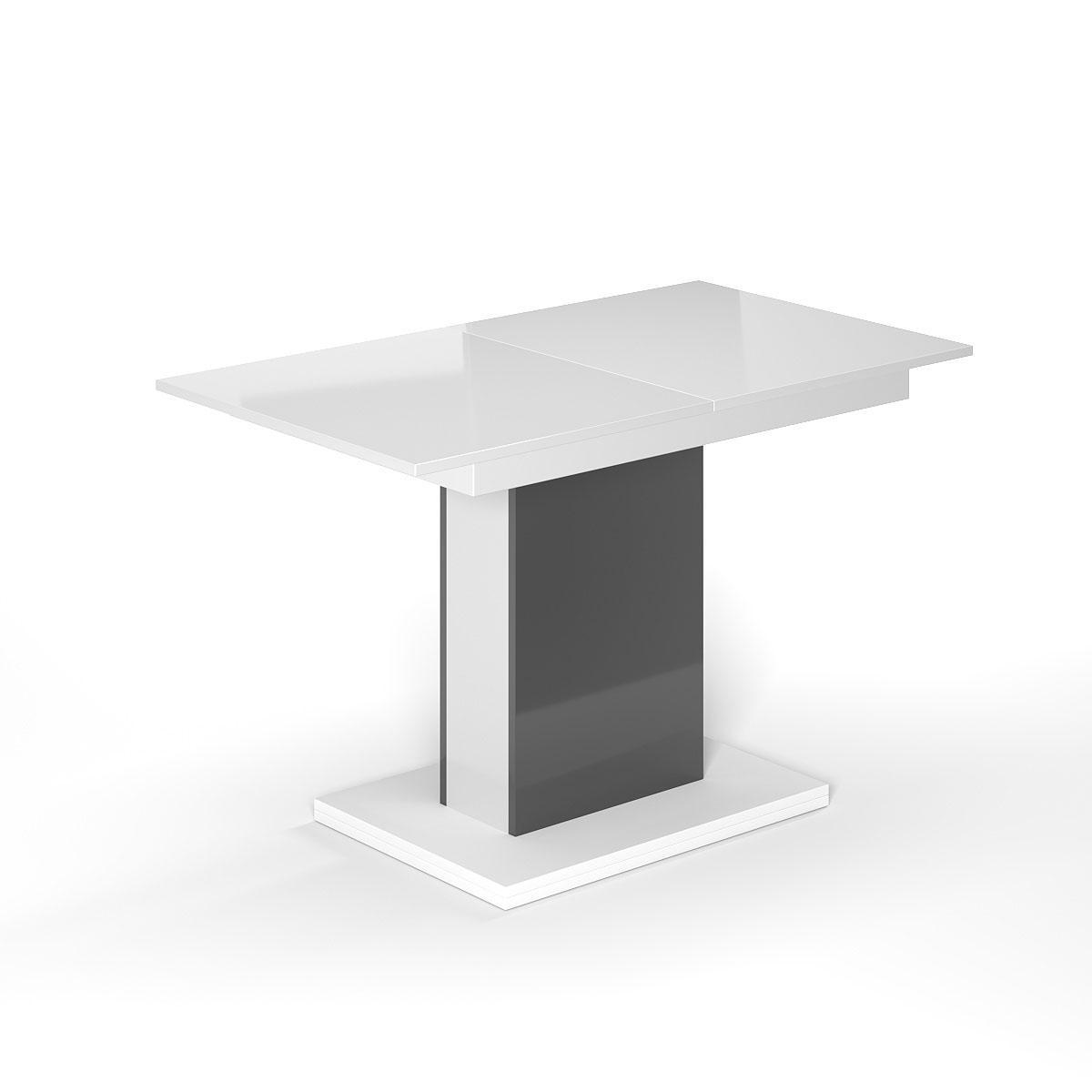 Обеденный стол-трансформер Boston M 1200х690х750 мм Белый/Белый МДФ/Графит МДФ (GATB12011618000) - фото 2 Обеденный стол-трансформер Boston M 1200х690х750 мм Белый/Белый МДФ/Графит МДФ (GATB12011618000) - фото 2