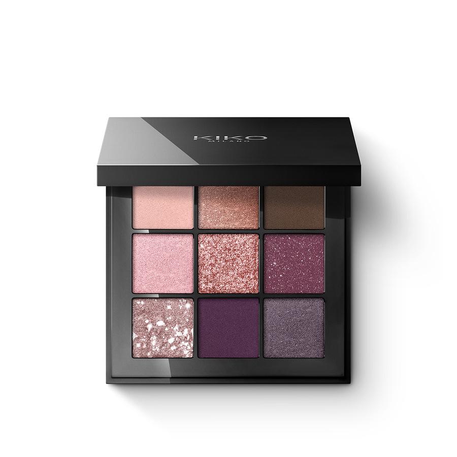 Палетка тіней Kiko Milano Glamour Multi Finish Eyeshadow Palette 04 Mauve Selection (03141) - фото 1