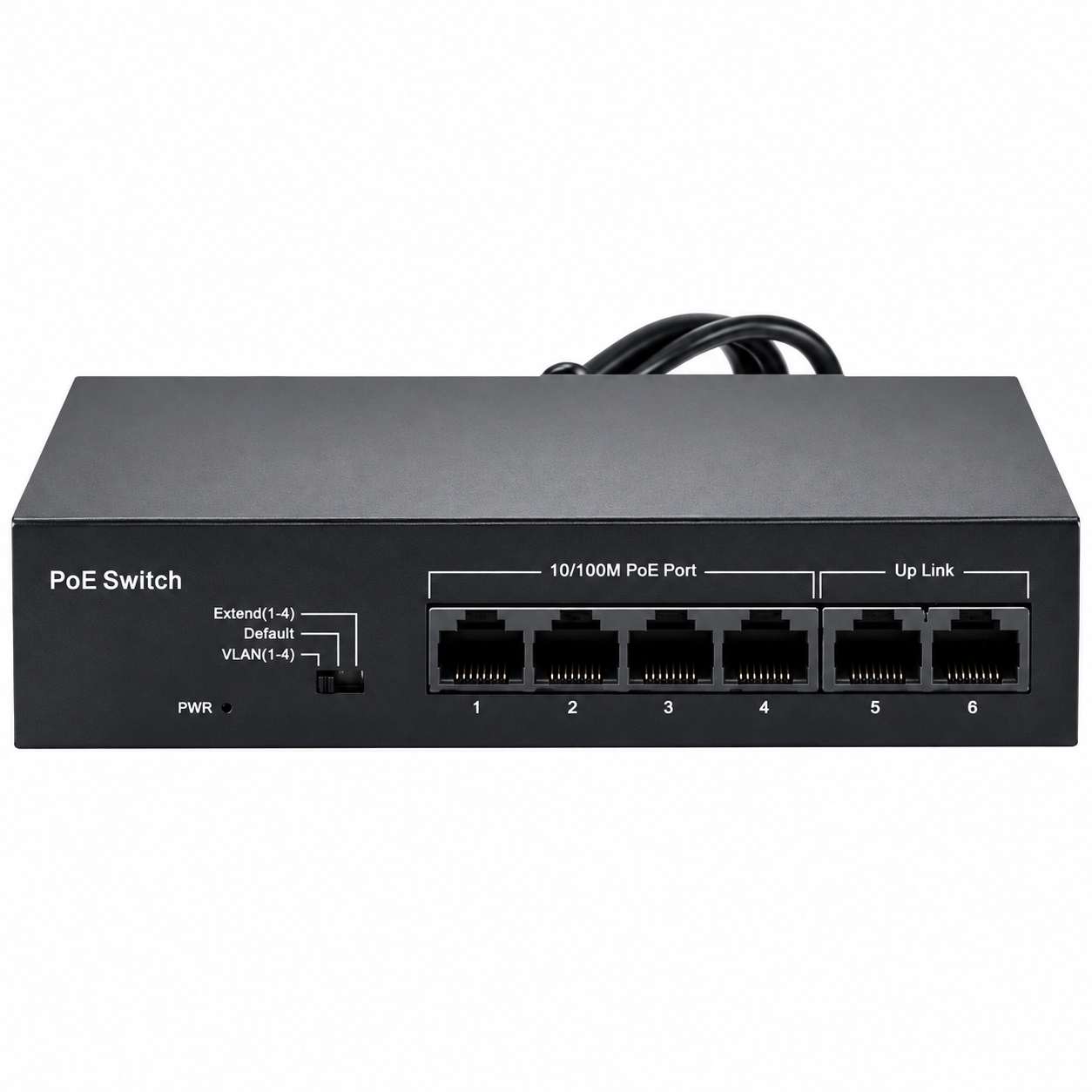 Комутатор Hedy HY4H2-48 настільний некерований 6-портовий PoE AC100-240 В