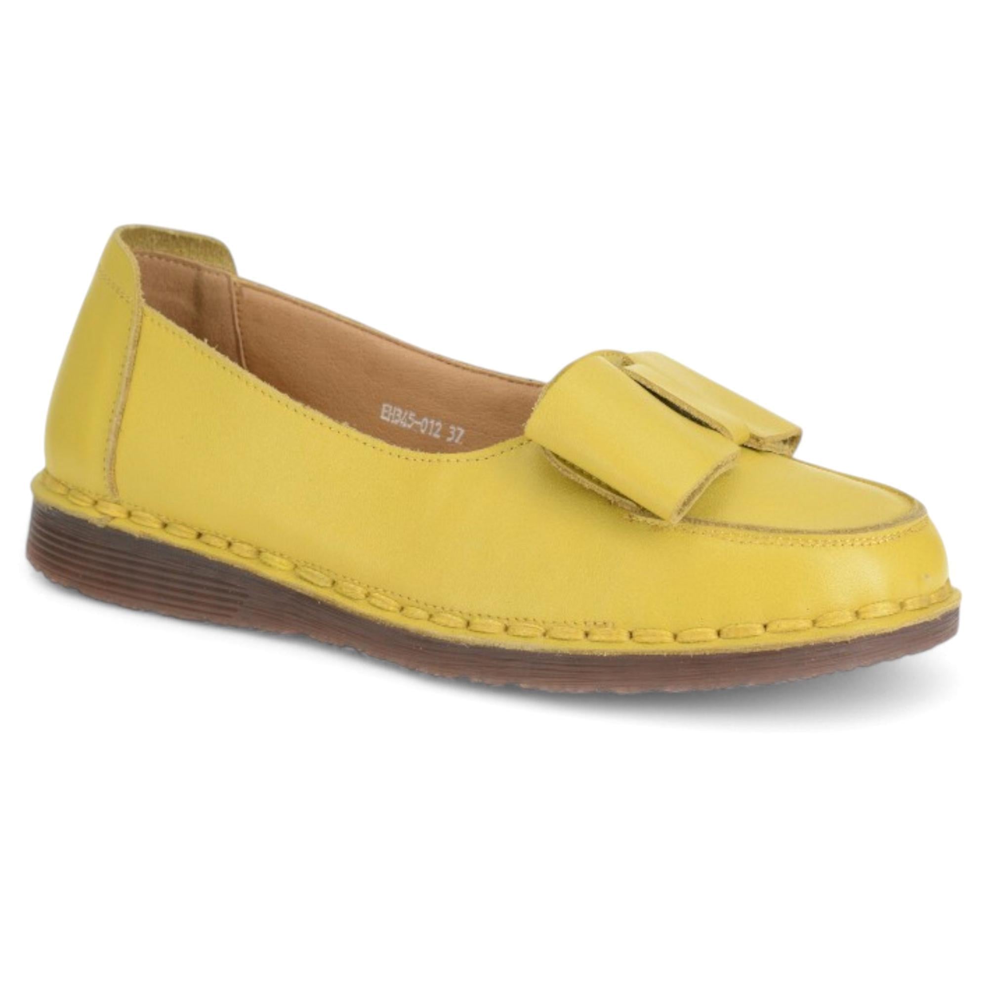 Мокасины женские осенние Wollen р. 36 Желтый (035584-36)