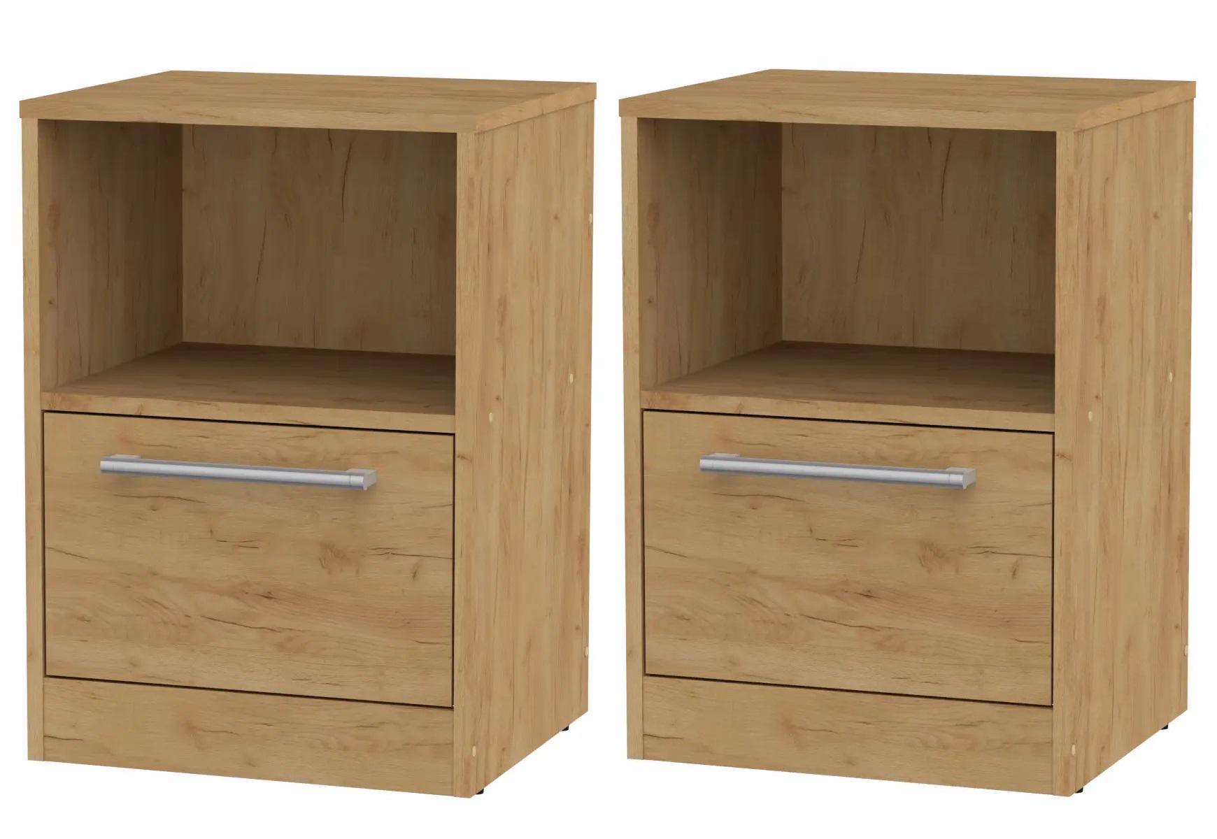 Тумба приліжкова комплект 2 шт. Компаніт ПКТ-6 Дуб крафт золотий (26654172) Тумба приліжкова комплект 2 шт. Компаніт ПКТ-6 Дуб крафт золотий (26654172)