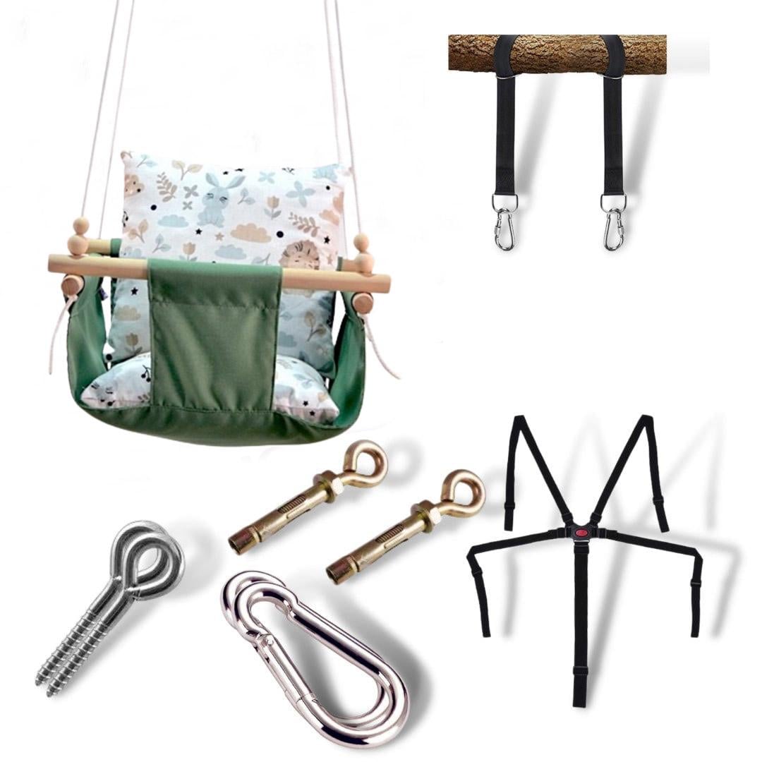 Детская качеля Infancy Лесные звери Оливковый (9673206)