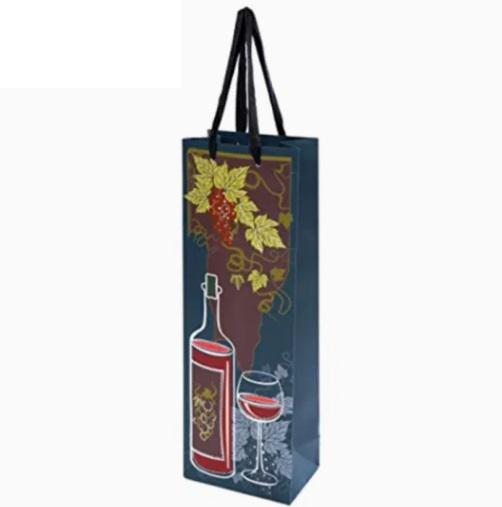 Подарочный пакет под бутылку Stenson R95014 Birthday party 36x12x9 cм (20359440)