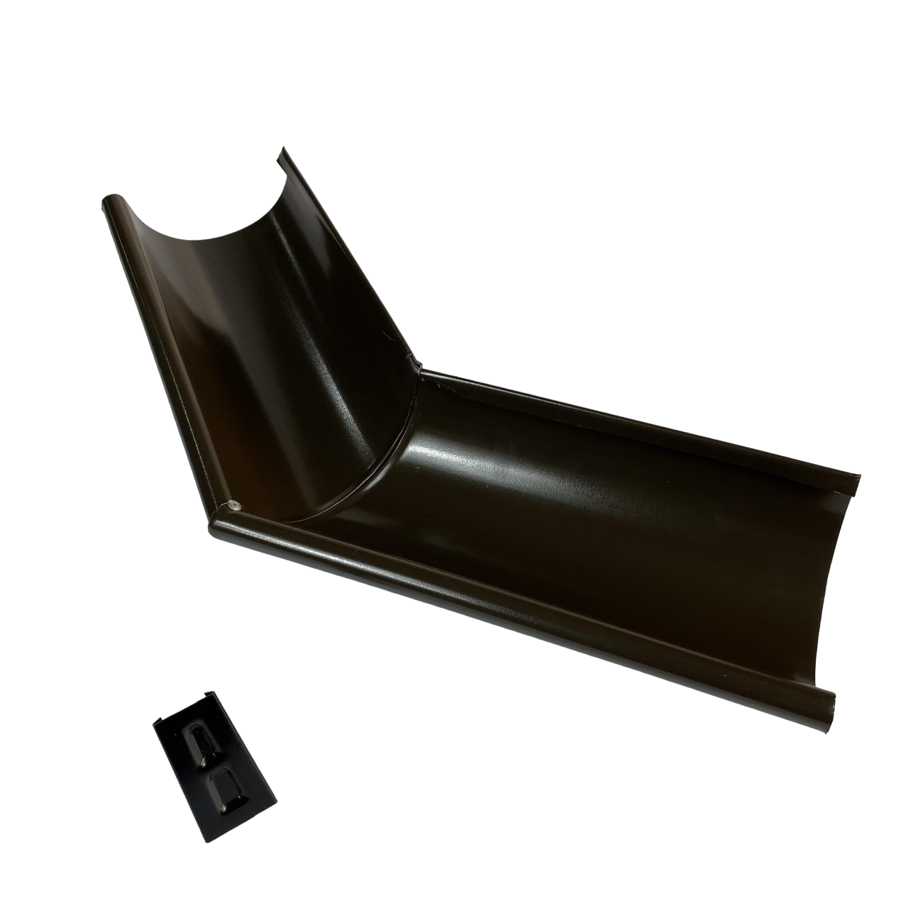 Угол желоба наружный 135° Stream RAL 9005 125 мм Глубокий черный (000190)