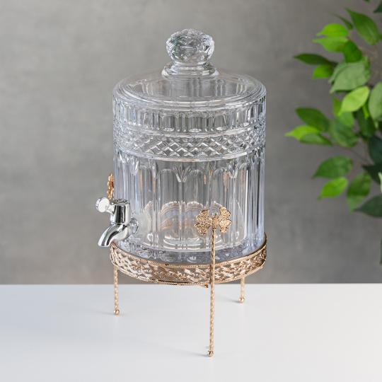 Лимонадница с краном на металлической подставке Акцент 5 л (931401)