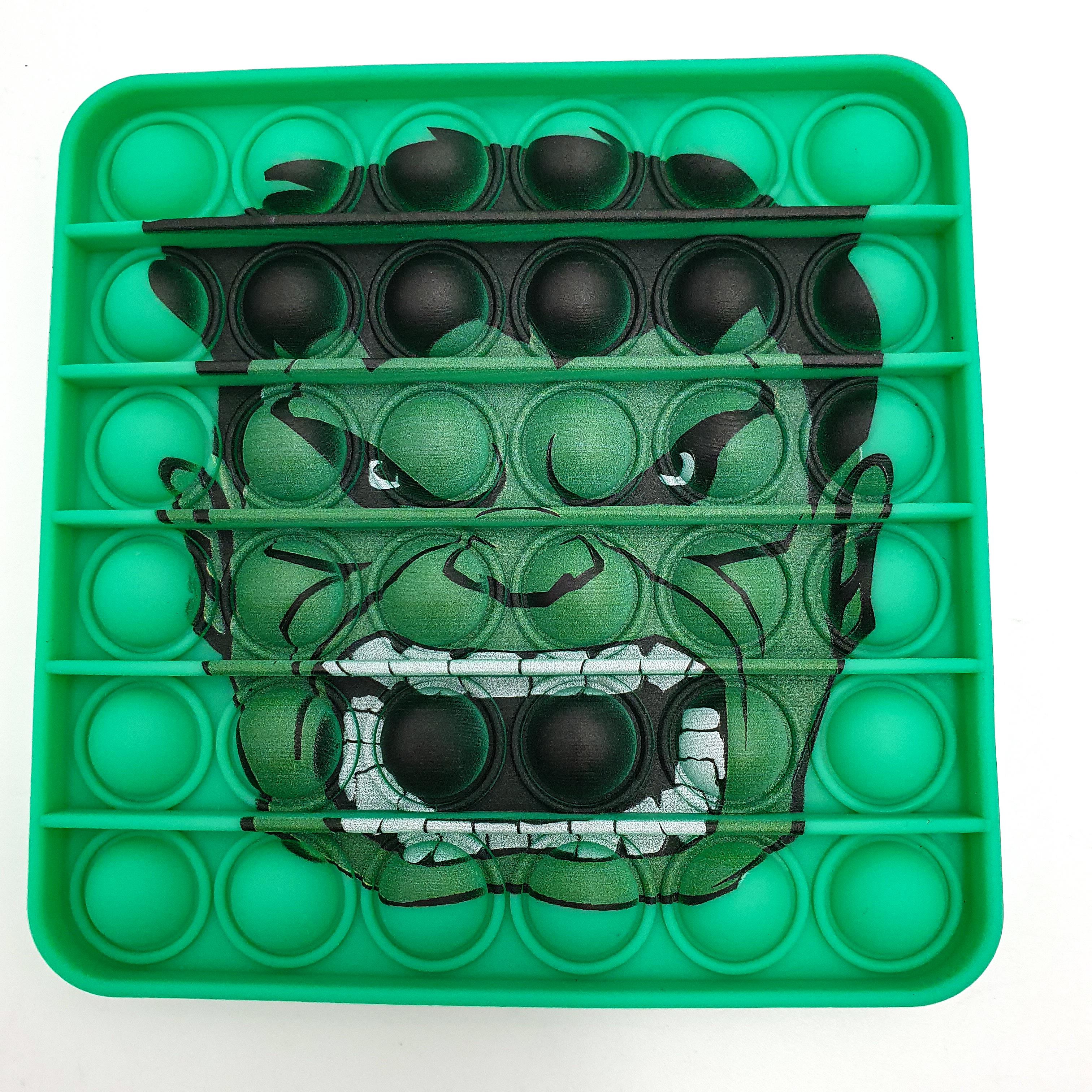 Игрушка-антистресс пупырка UKC Pop It Fidget Халк Зеленый (ae12f044)