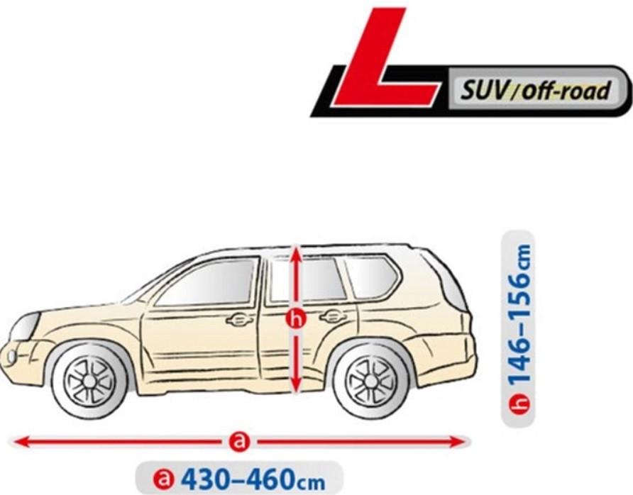 Тент-чохол на автомобіль Джип/Мінівен Kegel Optimal Garage SUV/OFF Road 460х195х155 см L - фото 2