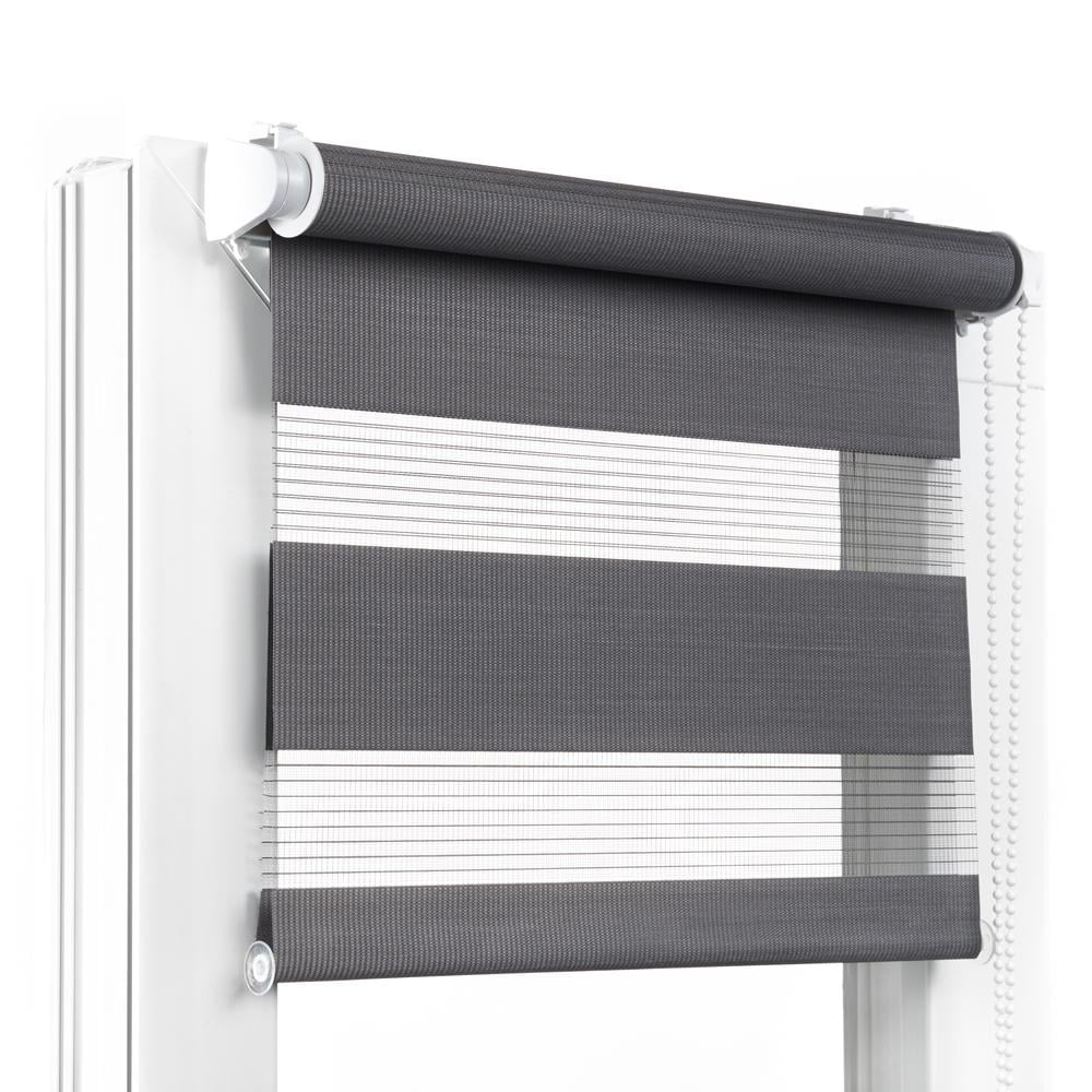 Ролета день-ночь TyulPan 130x170 см Тёмно-серый