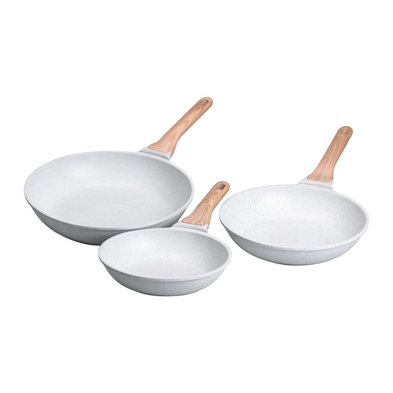 Набір сковорідок алюмінієвих із товстим дном MGC 3 шт.