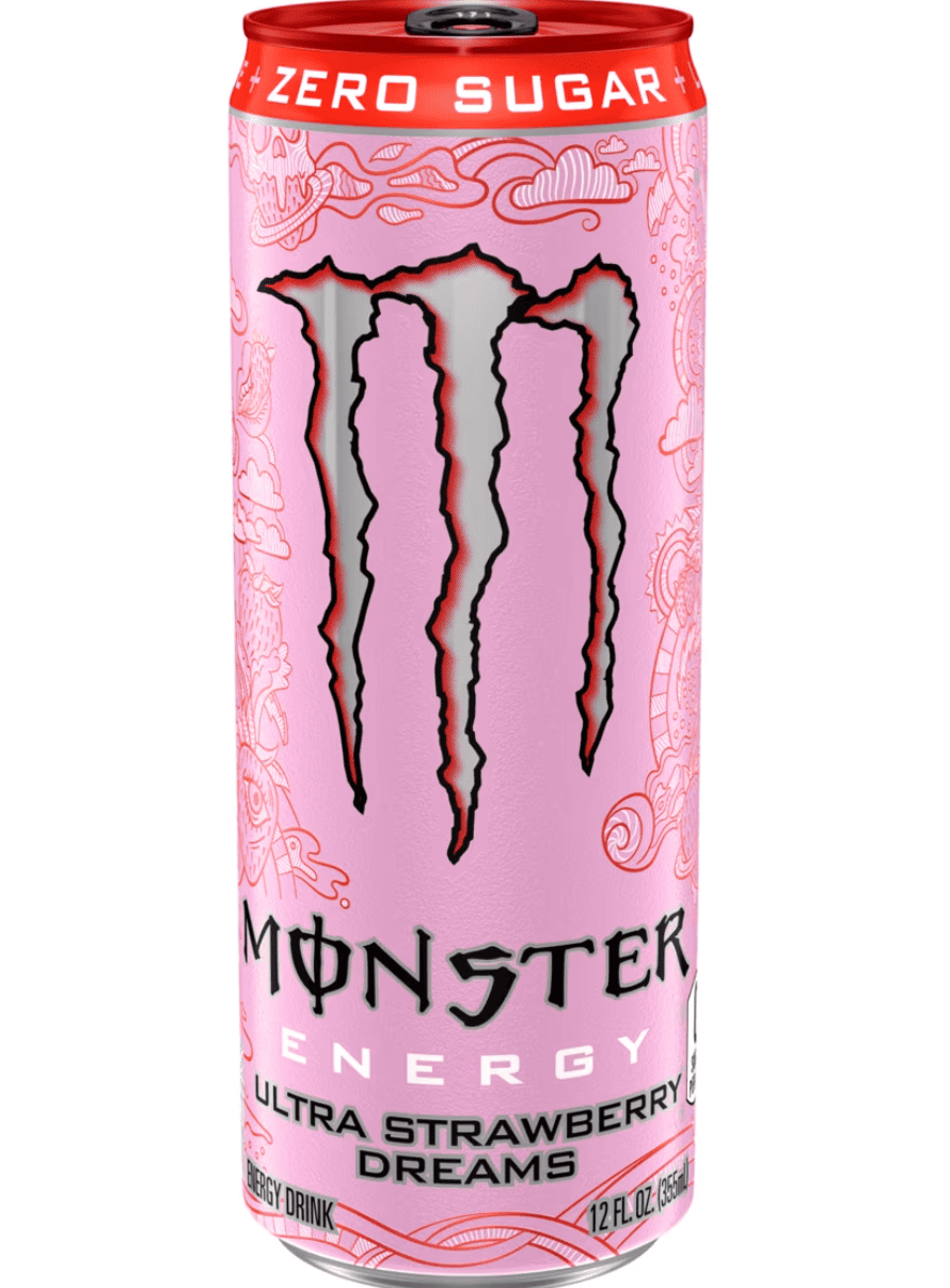 Энергетический напиток Monster Energy Ultra Strawberry Dreams Zero Sugar 355 мл (3157963913)