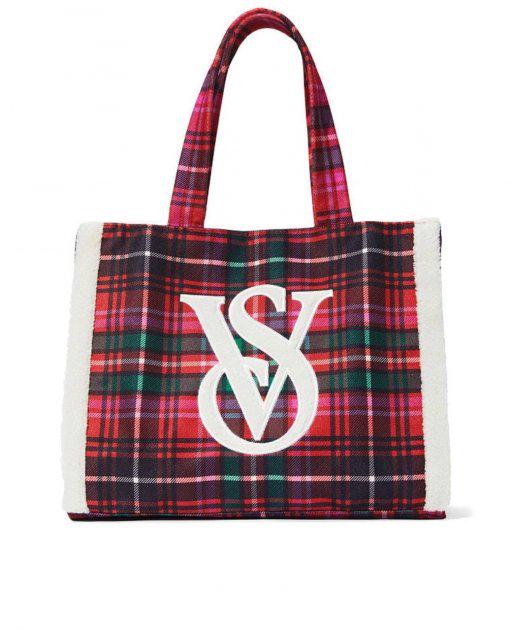 Сумка-шопер женская Victoria's Secret Plaid Tote стильная (1882189796) - фото 1