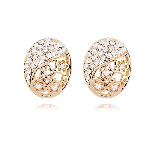 Серьги с кристаллами Сваровски Showfay 12_7203 Белый