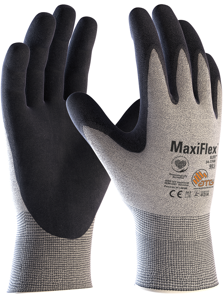 Антистатические защитные перчатки MaxiFlex Elite 34-774B 7 S