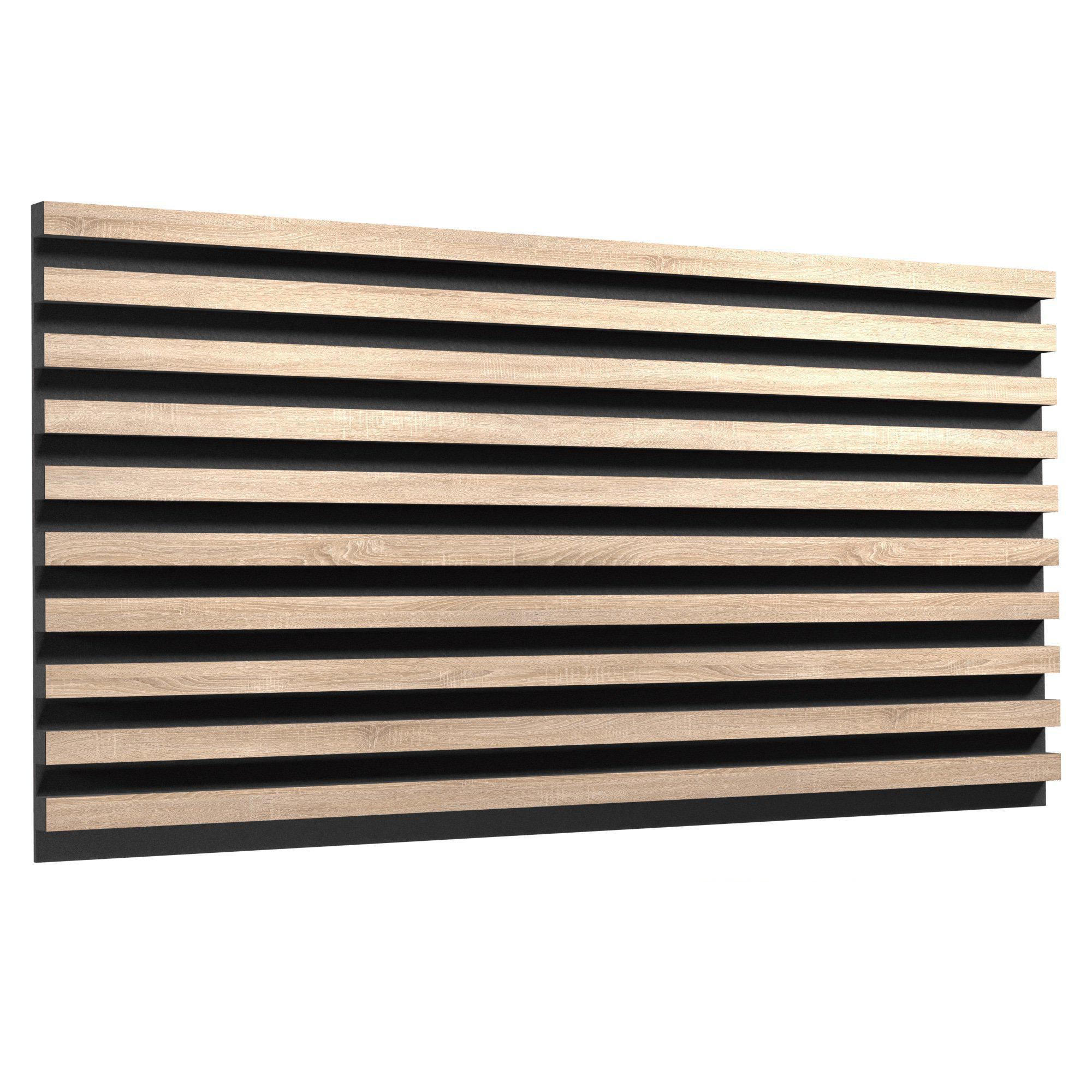 Акустическая панель Ecosound Comb XXL Lt-Sonoma 200х100 см 53 мм Латте (1393)