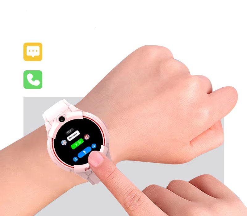 Смарт-часы детские Lemfo Y05 с GPS/4G звонками/видеосвязью/прослушкой/камерой/аккумулятором 1000 mAh Розовый (8668655) - фото 6