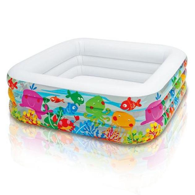 Бассейн надувной Intex 57471 Аквариум 344 л 159х159x50 см (6903302498015)