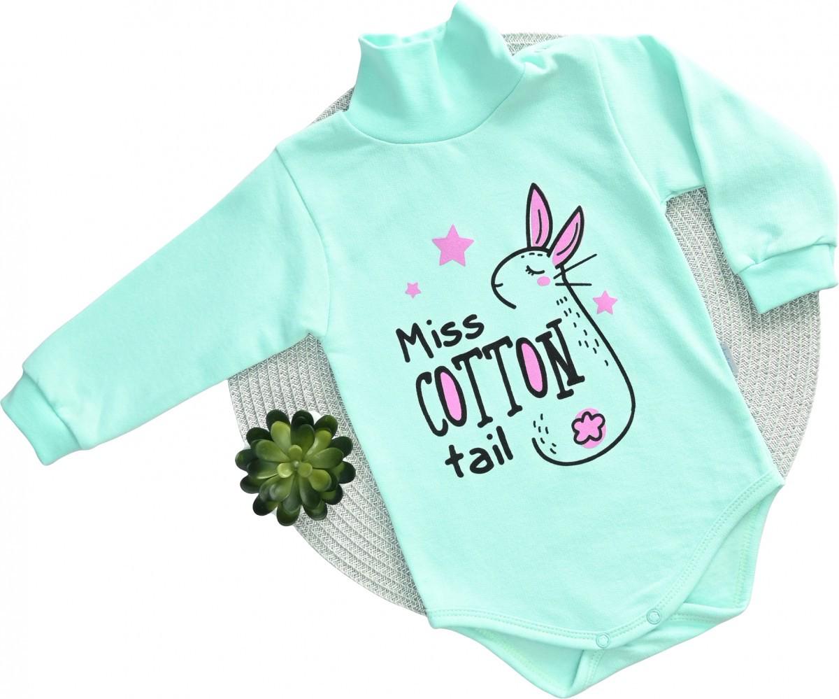 Боди Dexter's Зайка 74 см Мятный