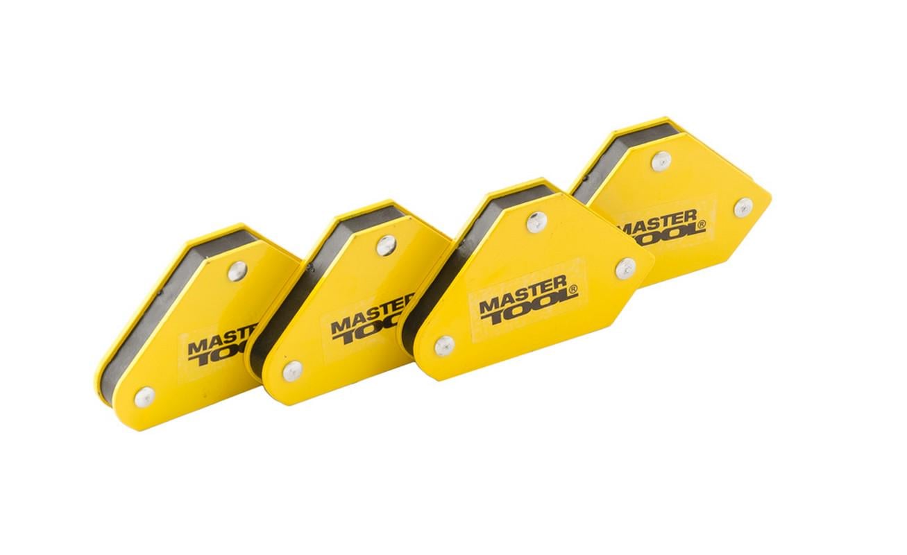 Набір магнітів для зварювання MasterTool 4 кг, кути 45°/90°/135° 4 шт. (81-0204) Набір магнітів для зварювання MasterTool 4 кг, кути 45°/90°/135° 4 шт. (81-0204)