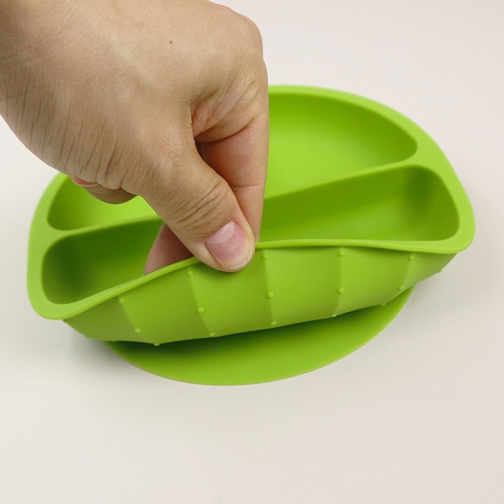 Набор детской посуды Кактус на силиконовый присосках Голубой (26573627) - фото 6