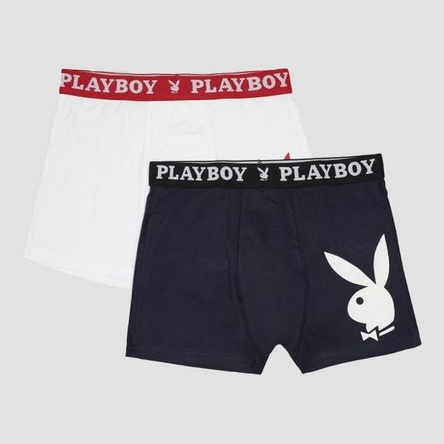 Набір труси-боксери PLAYBOY ANNYA BOXERSHORT L Білий/Синій (ANNYA-23 L)