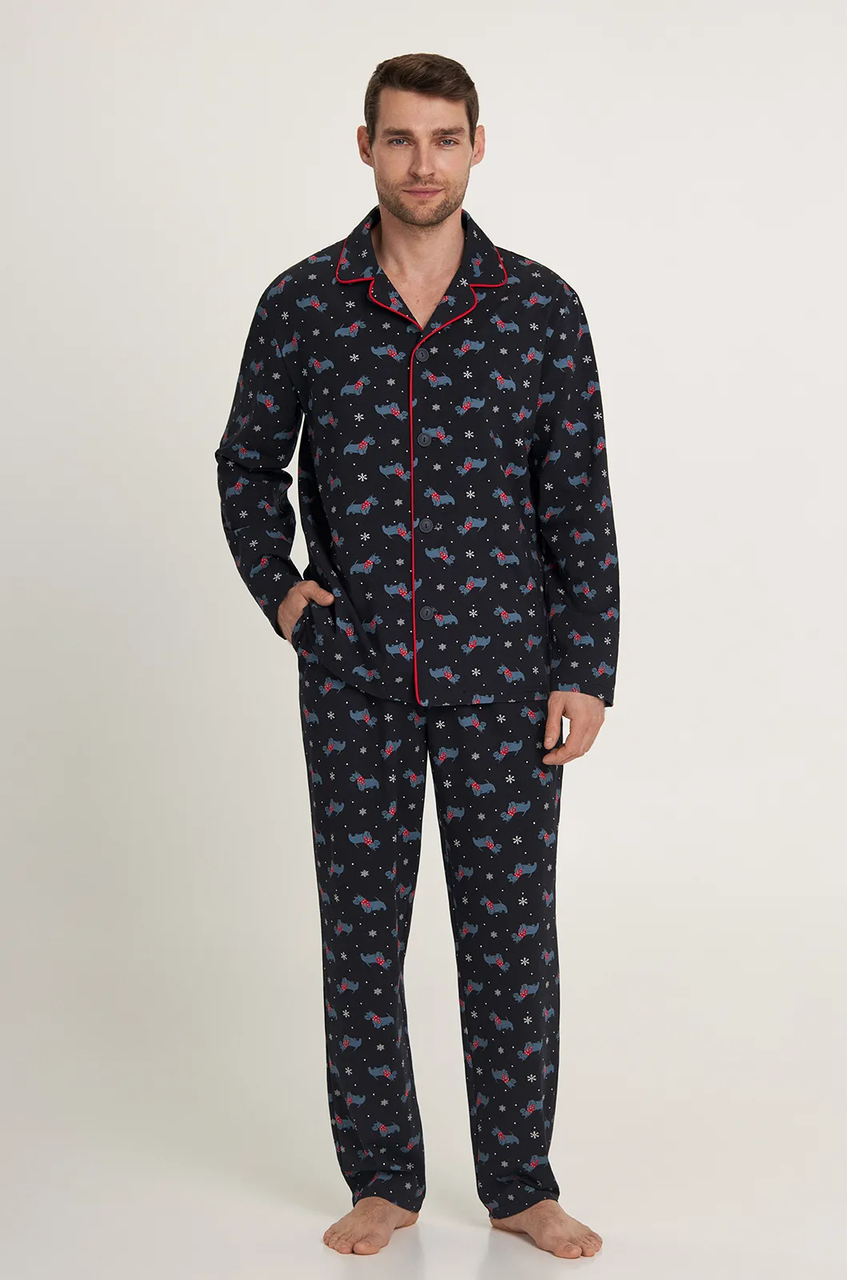 Пижама мужская Ellen SNOWY WEATHER 5180/04/03 M Черный (31329411)