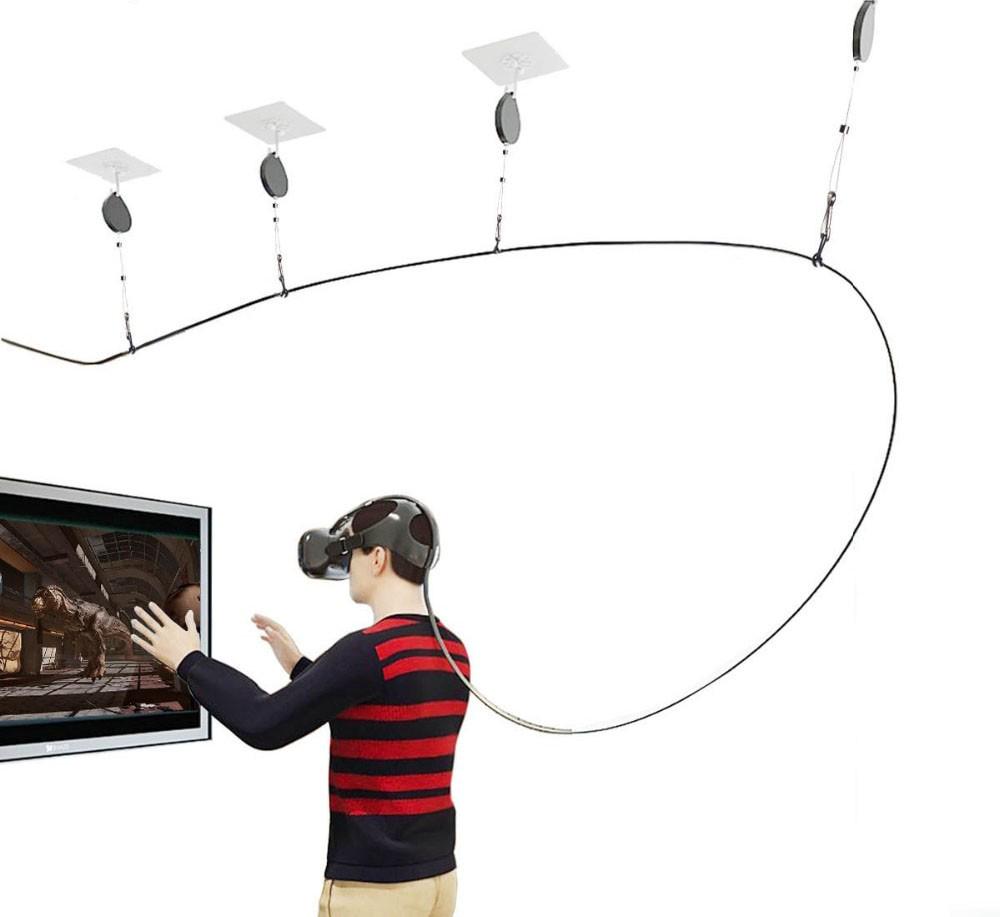 Комплект потолочных креплений кабеля очков виртуальной реальности - фото 5 Комплект потолочных креплений кабеля очков виртуальной реальности - фото 5