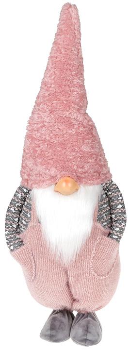 Мягкая игрушка Гномик Тиффани 22х16х57 см Розовый/Серый (BD-877-025)