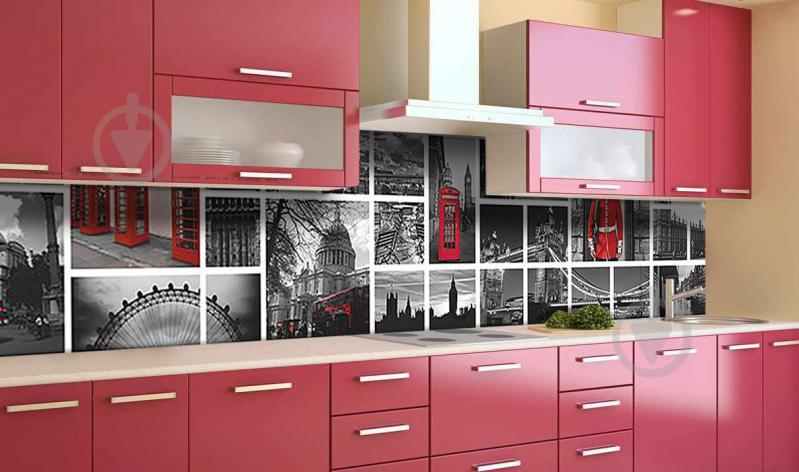 Наклейка виниловая кухонный фартук Zatarga "Величие Лондона" 650х2500 мм