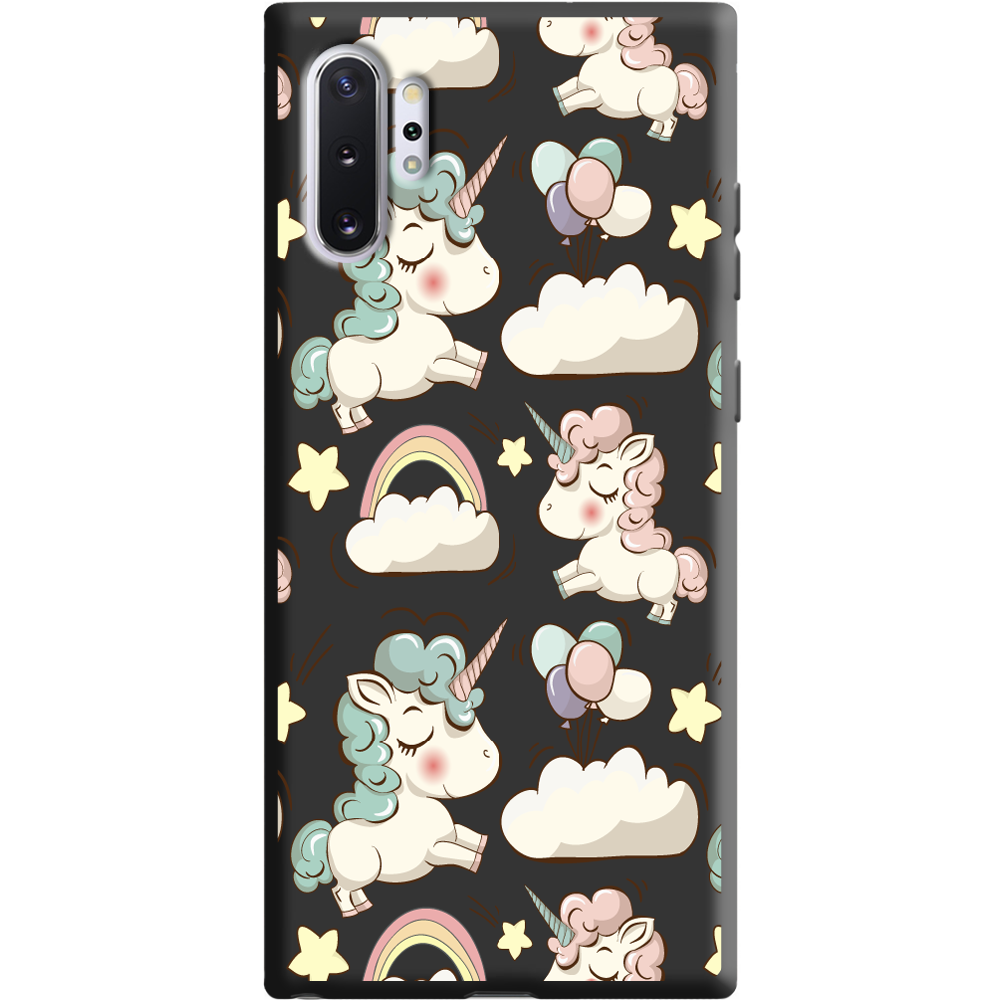 Чохол Boxface Samsung N975 Galaxy Note 10 Plus Unicorns Чорний силікон (37686-cc2-38700)