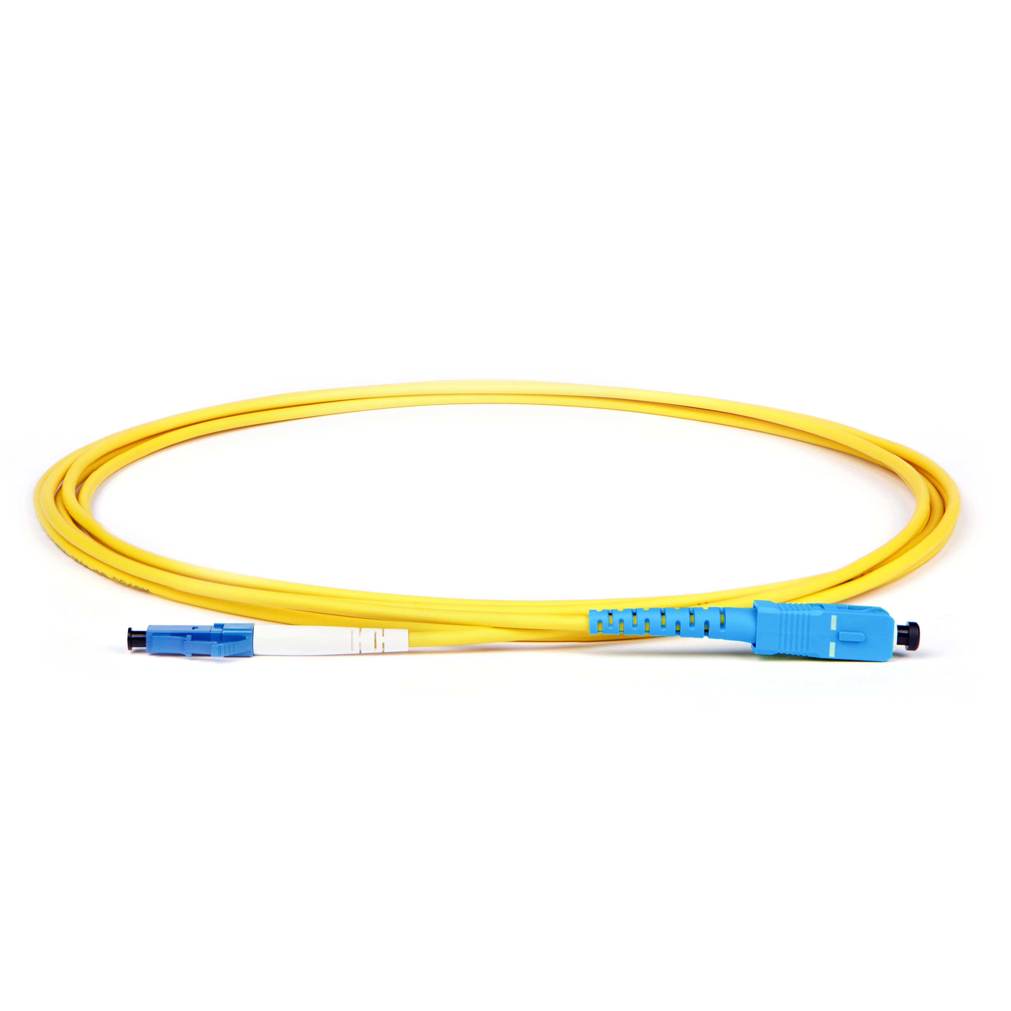 Патч-корд оптический Simplex SC/UPC-LC/UPC LSZH Singlemode G.652.D (SM) 3 мм 10 м Желтый (10308)