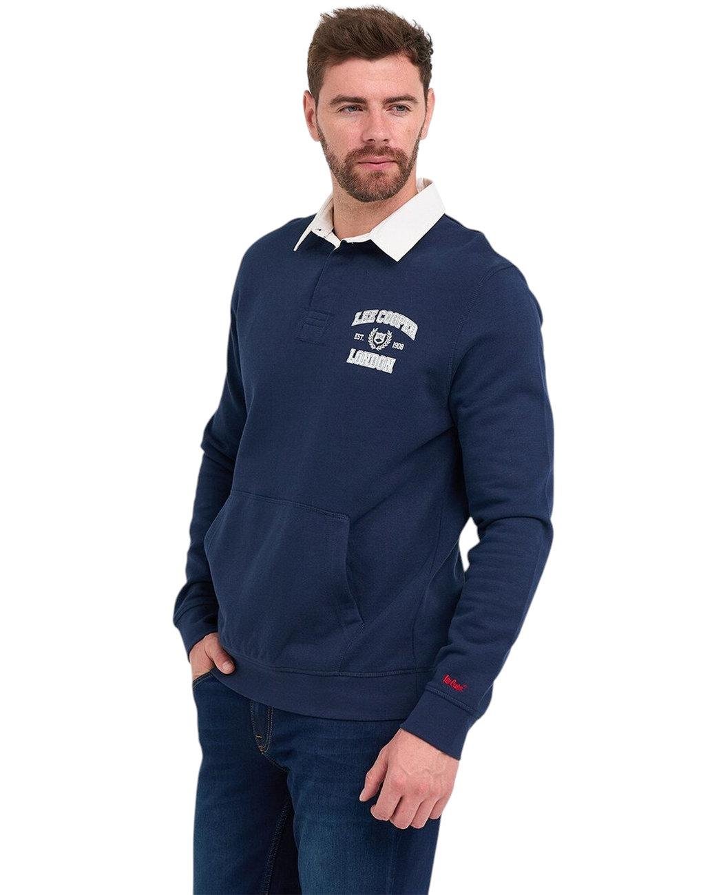 Світшот-поло чоловічий Lee Cooper 10395419.021 L Темно-синій (5942723130617) - фото 7 Світшот-поло чоловічий Lee Cooper 10395419.021 L Темно-синій (5942723130617) - фото 7