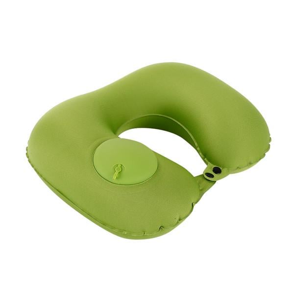 Подушка-подголовник со встроенной помпой Travel Neck Pillow Оливковый (8975a235)