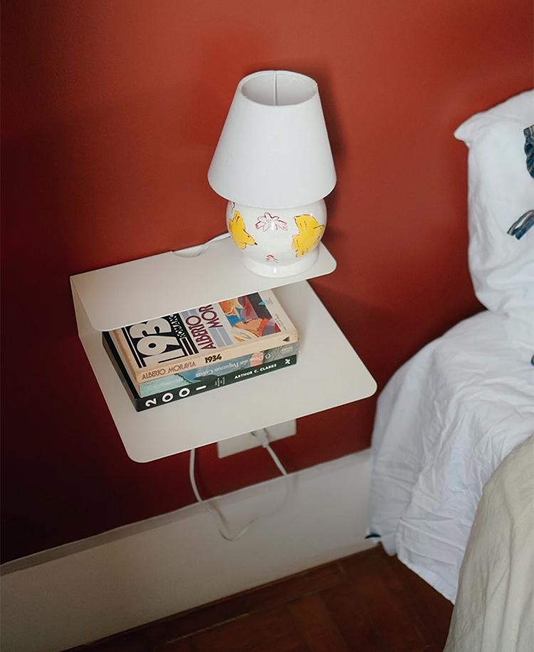 Полиця-тумба приліжкова металева NC Home Pardal Білий (110422) - фото 4 Полиця-тумба приліжкова металева NC Home Pardal Білий (110422) - фото 4