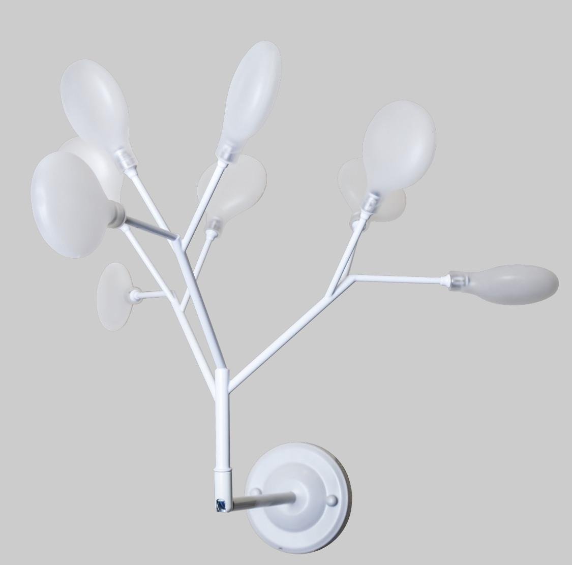 Світильник настінний Пелюстки Білий (56-LPR0031-9 WH+WH)