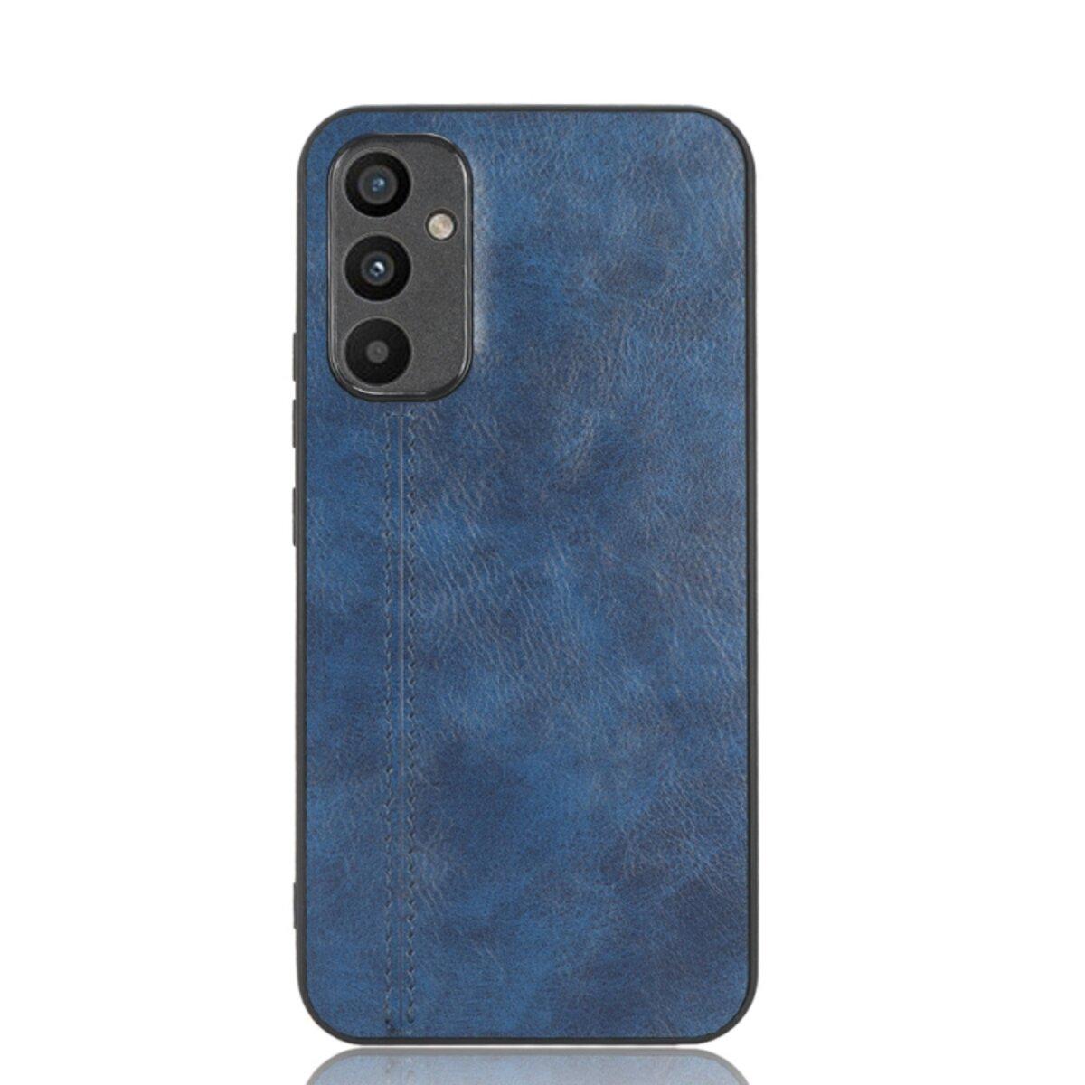 Противоударный чехол для Samsung Galaxy A34 5G Cosmiс Leather Case Blue