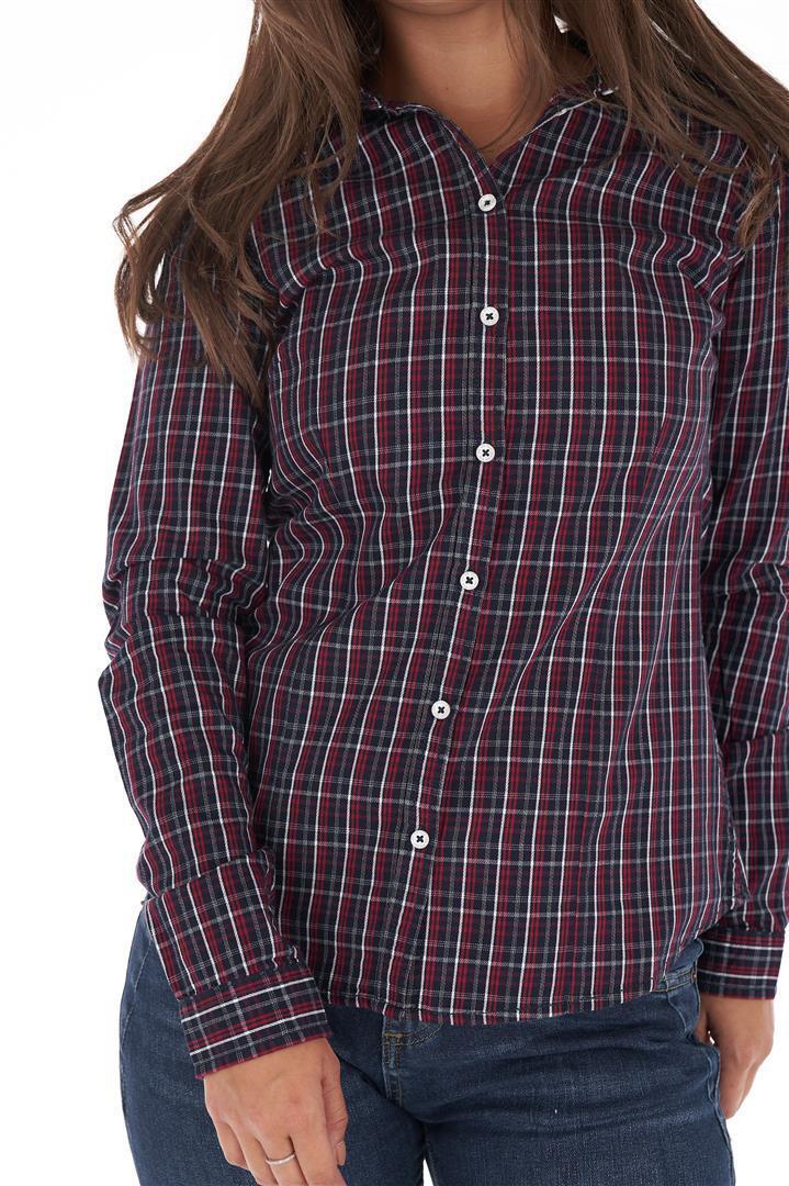 Рубашка женская Kvl 20202038 XL Синий - фото 6 Рубашка женская Kvl 20202038 XL Синий - фото 6