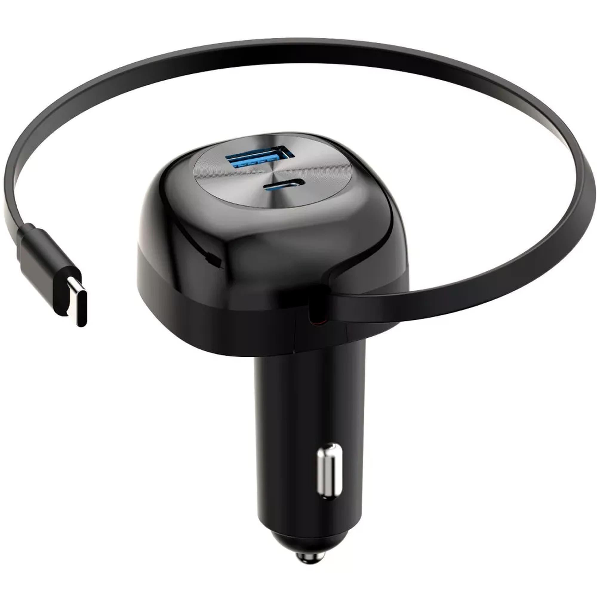 Зарядное устройство в авто Proove Pulsar 65W Type-C/Type-C/USB QC PD 85х46х50 мм Черный (685050001) Зарядное устройство в авто Proove Pulsar 65W Type-C/Type-C/USB QC PD 85х46х50 мм Черный (685050001)