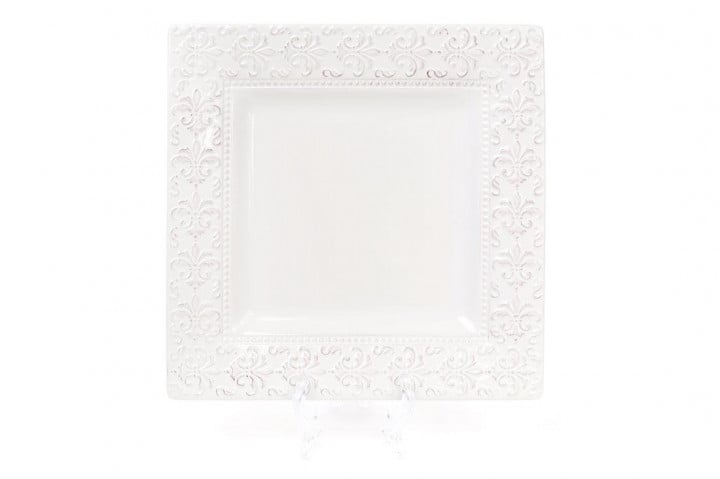 Блюдо квадратное BonaDi 545214 Королевская лилия 23 см Белый (10072) Блюдо квадратное BonaDi 545214 Королевская лилия 23 см Белый (10072)
