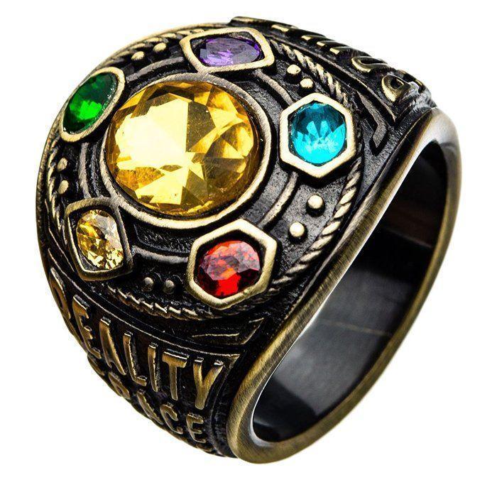 Кільце Таноса SUNROZ Thanos Ring р. 10 Бронзовий (SUN4824) - фото 1