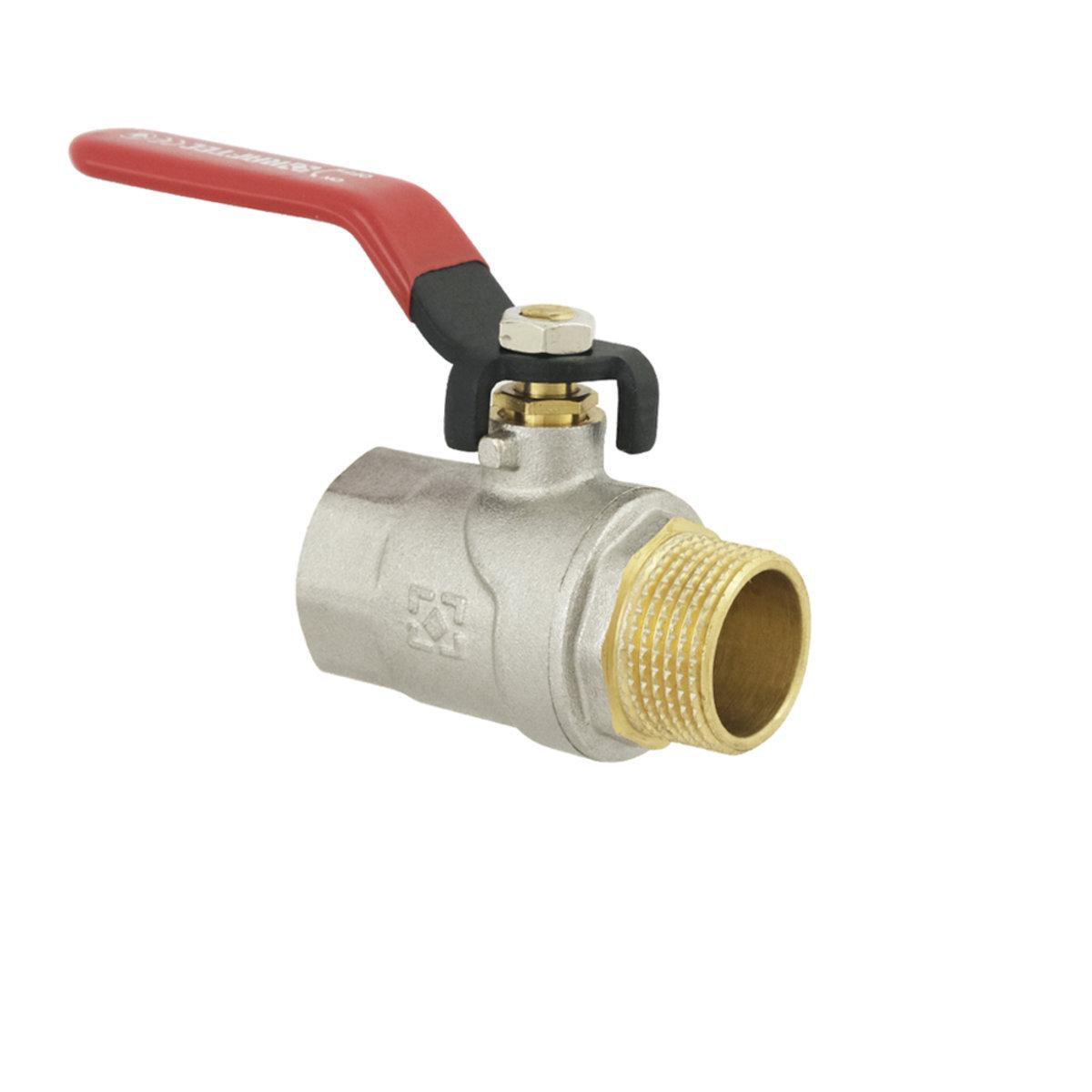 Кран шаровый Raftec PN40 НВ ручка 3/4" Red (53677) Кран шаровый Raftec PN40 НВ ручка 3/4" Red (53677)