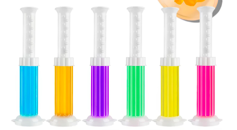 Точковий туалетний блок гель-освіжувач для унітазу в шприці 6 шприців 6 ароматів Точковий туалетний блок гель-освіжувач для унітазу в шприці 6 шприців 6 ароматів